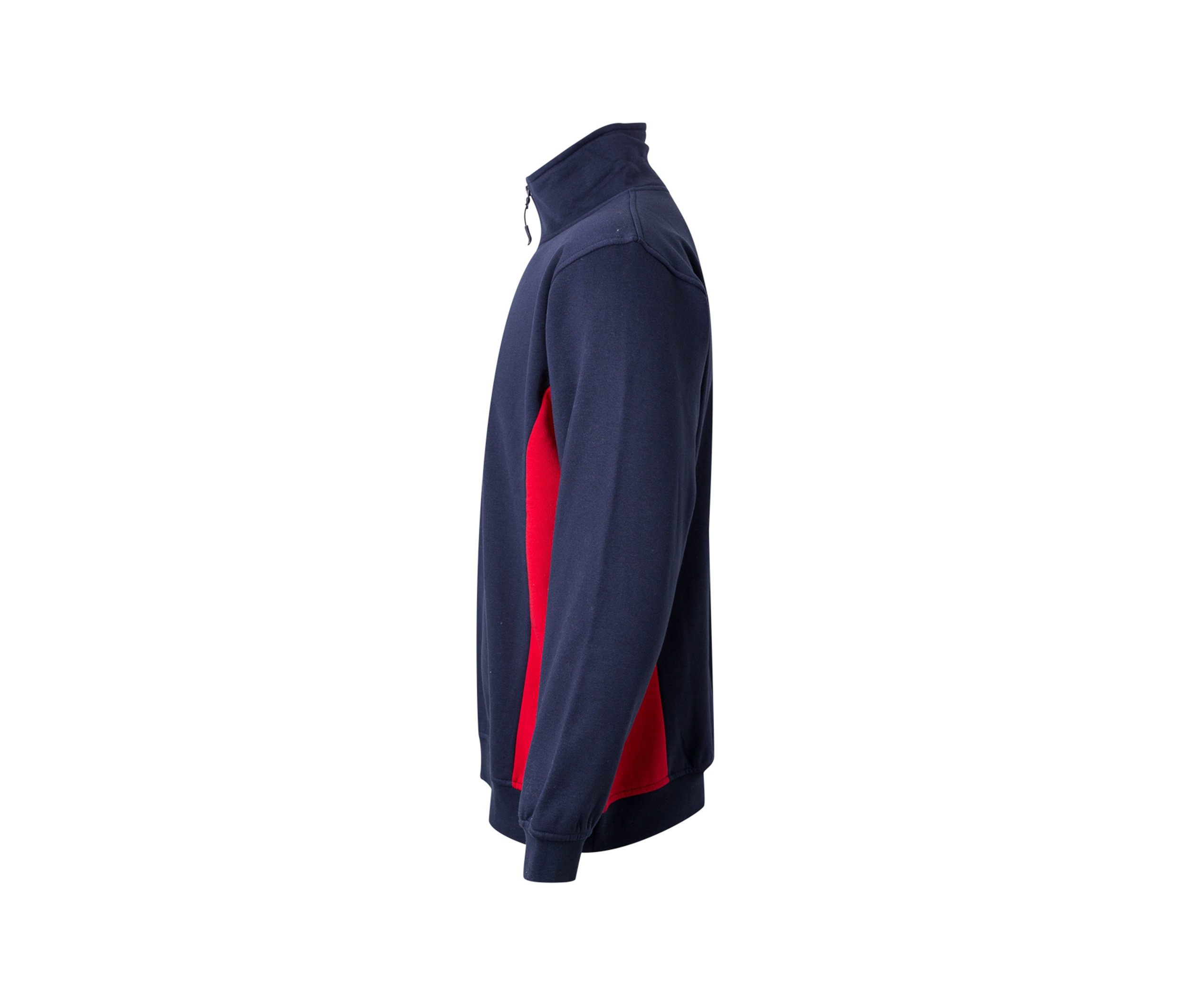 SWEAT BICOLORE COL ZIPPÉ